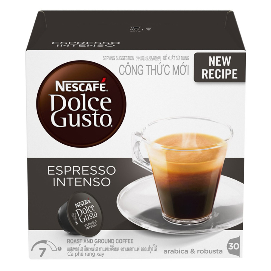 Combo 1 Máy Pha Cà Phê NESCAFÉ Dolce Gusto Eclipse Black + 2 Capsule (Cappuccino + Espresso) - Hàng chính hãng