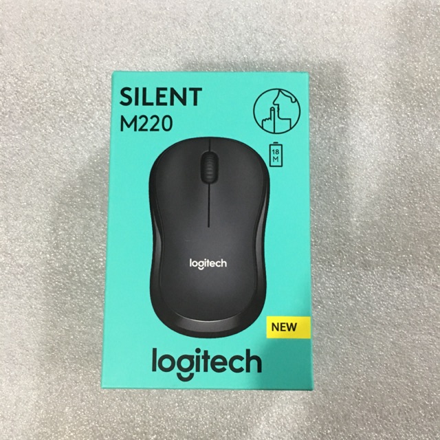 Chuột không dây logitech M220 silent-đen- hàng chính hãng