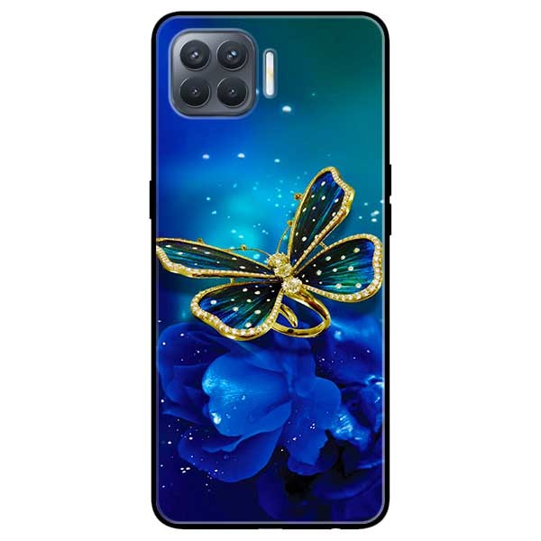 Ốp lưng dành cho Oppo A93 - F17 Pro mẫu Bướm Xanh