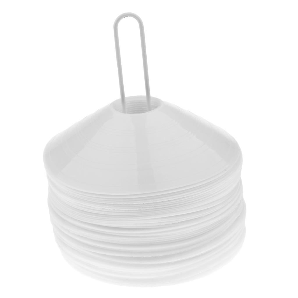 50 Pieces Sport Soccer Mini Disc Cones Football Agility Training Aids