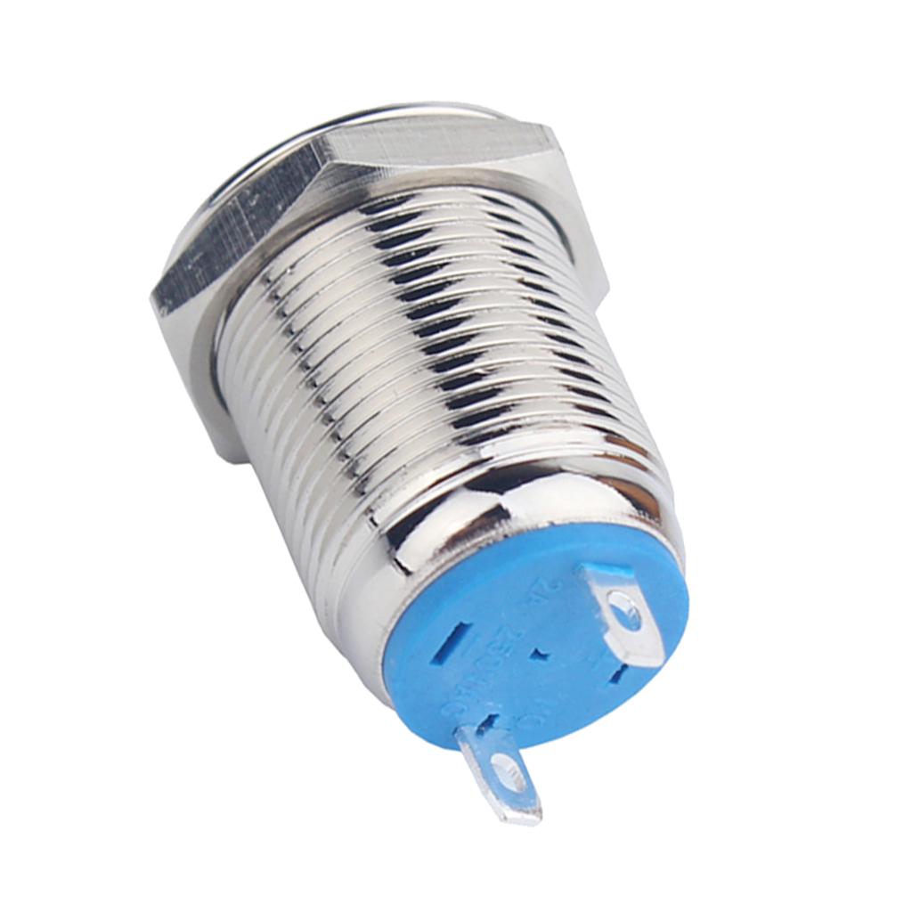 12mm 36V ĐÈN LED Chống Nước Kim Loại Chỉ Báo Bằng Phẳng Đặt Lại Tín Hiệu Đèn Hàn Chân