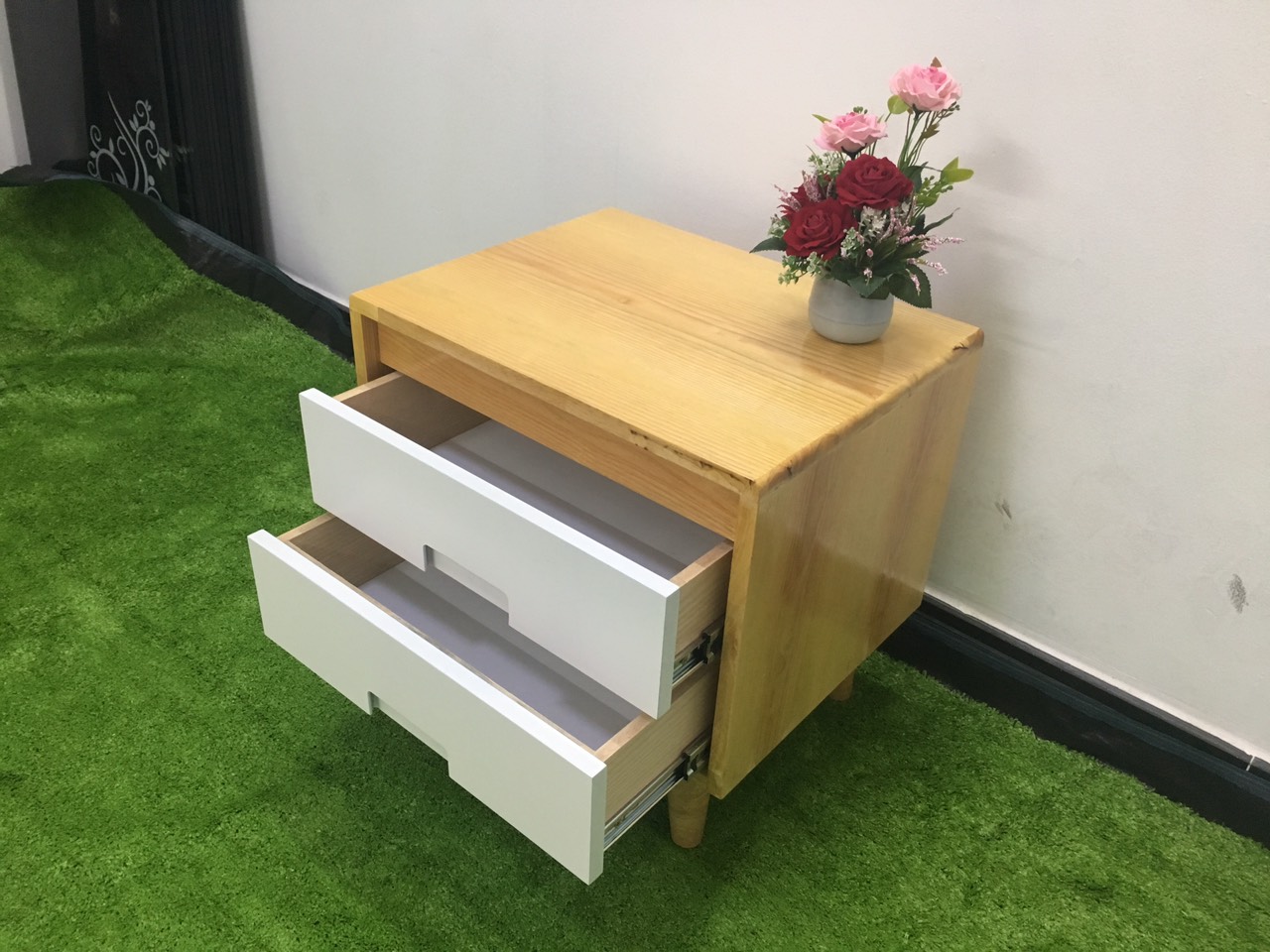 Kệ tủ đầu giường có hộc kéo Pn1-KT50x40x50