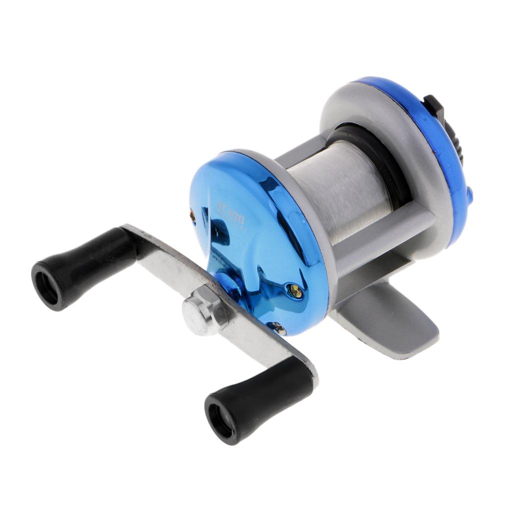 Mini Trolling Reel Winter Ice Fishing Reel Wheel Baitcasting Drum Reel Jig Hooks