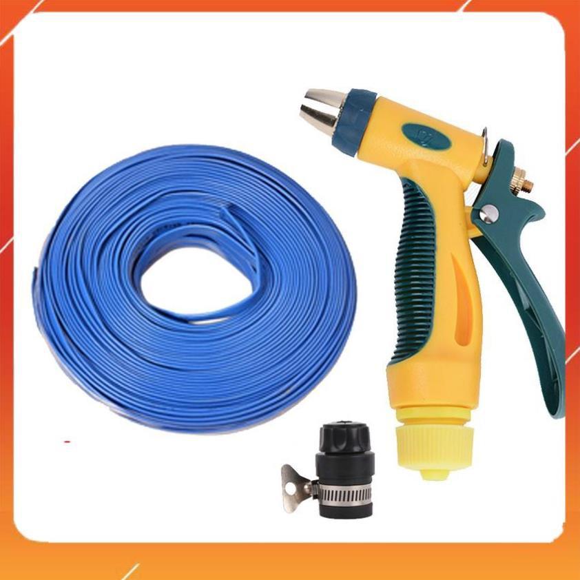 Bộ dây vòi xịt nước rửa xe,tưới cây tăng áp 3 lần 7-10m