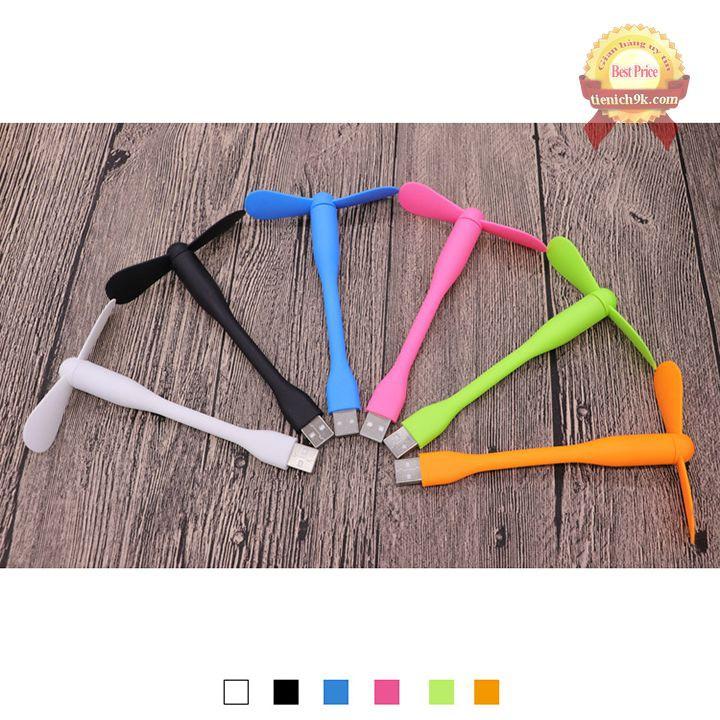 Quạt USB mini 2 cánh rời cắm củ sạc điện thoại và sạc dự phòng