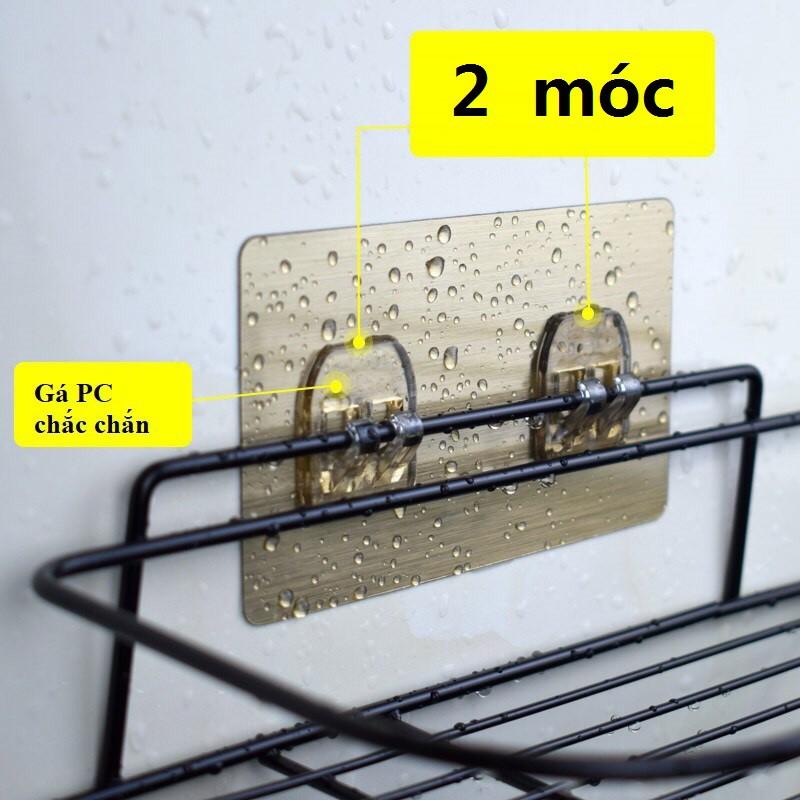 Kệ để đồ dùng phòng tắm gắn góc tường hình tam giác Sắt