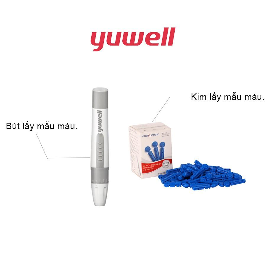 Bộ 50 kim + 50 que thử đường huyết/tiểu đường chính hãng Yuwell