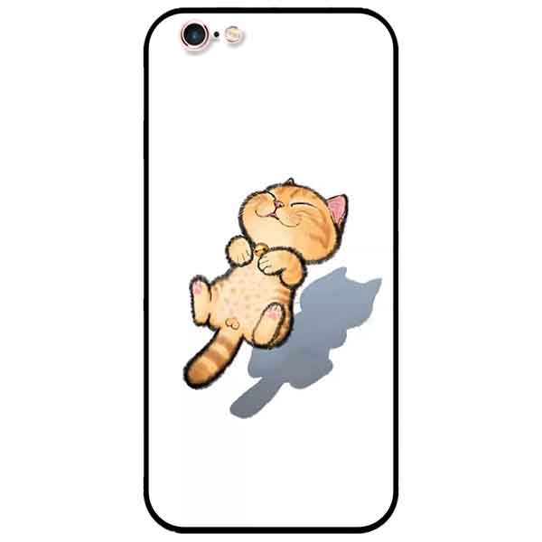 Ốp lưng in cho Iphone 6/6s Mẫu Mèo Vàng