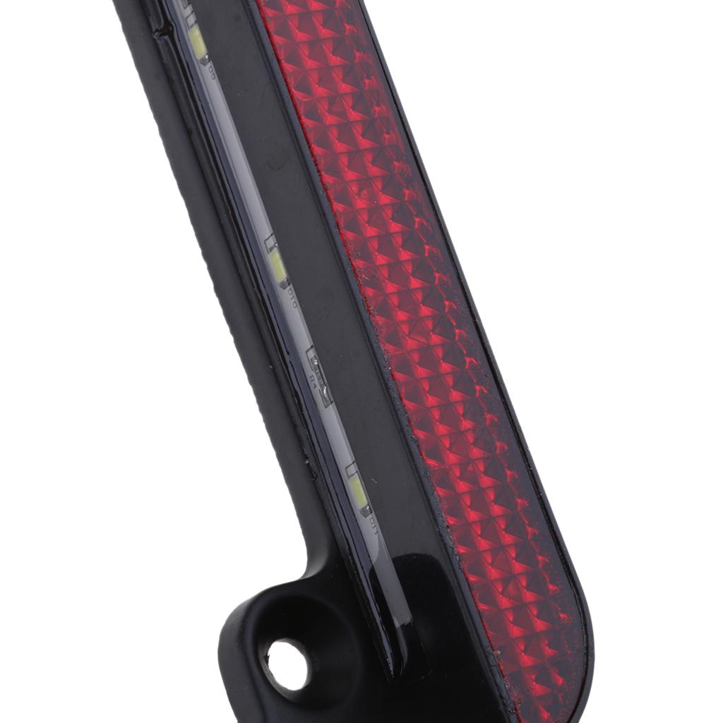 Universal Motorcycle Black Aluminum License Plate Frame With LED Brake Light