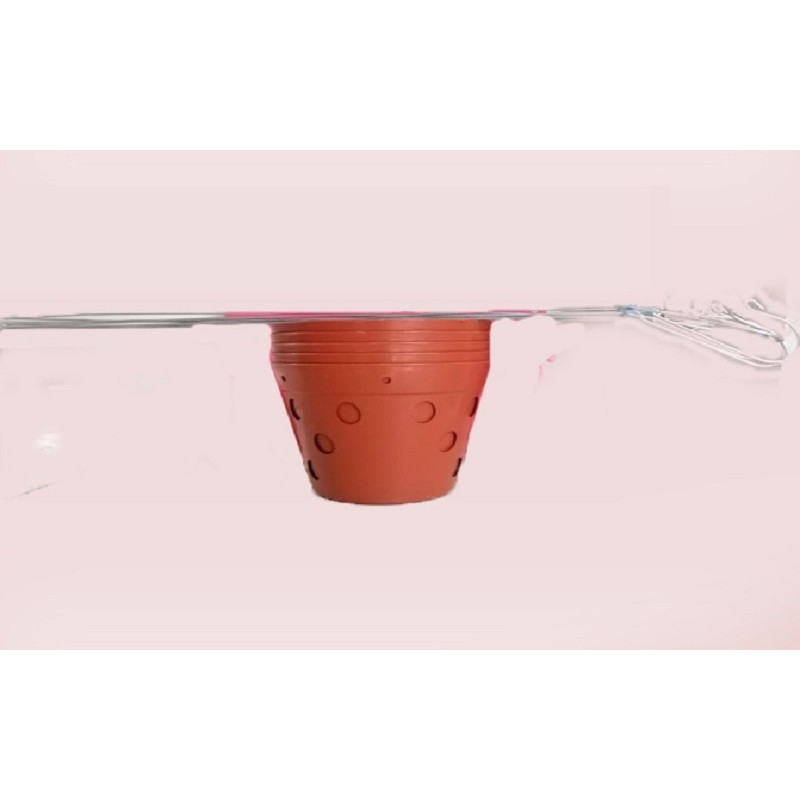 5 CHẬU GIẢ ĐẤT TRỒNG LAN FI 20 + 5 MÓC KẼM 70CM