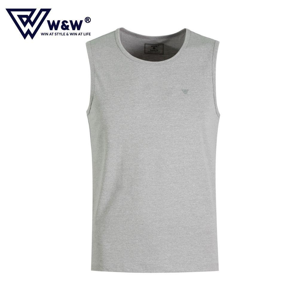 Áo Ba Lỗ Nam Tanktop W&amp;W Siêu Mát, Thấm Hút Mồ Hôi, Co Giãn Tốt Dùng Tập Gym, Chạy Bộ, Thể Dục Thể Thao Cho Nam WTT13