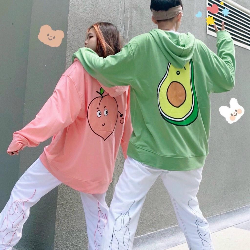 Áo hoodie unisex form rộng nam nữ  chất nỉ bông dày mịn IN HÌNH TRÁI CÂY ÁO HOODIE NAM NỮ NHIỀU MÀU VẢI NỈ BÔNG DÀY MỊN IN TRÁI CÂY Unisex hoodies