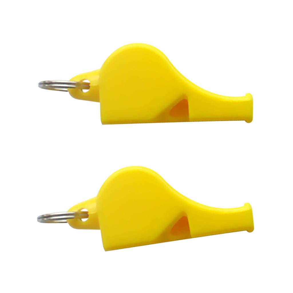 2 Pieces Safety Whistle Super Loud Sports Referee Whistle Emergency Survival Whistle for Outdoor Hiking Camping Fishing Travel