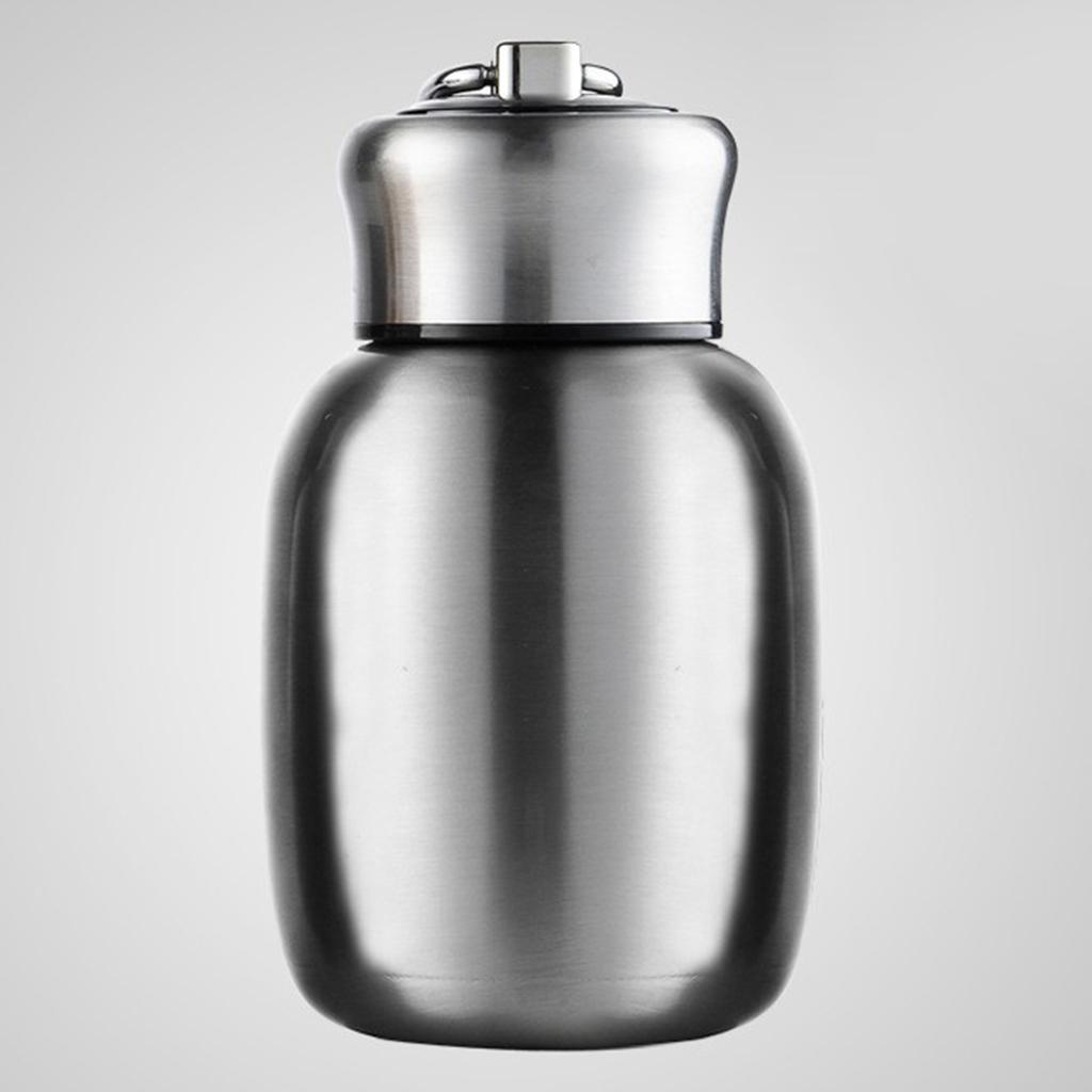 280ml Vacuum Water Bottle Stainless Steel Thermal Cup for Kids Silver