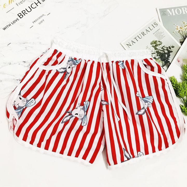 Quần đùi nữ từ 50-60kg vải kate - Quần sọt nữ - QU11