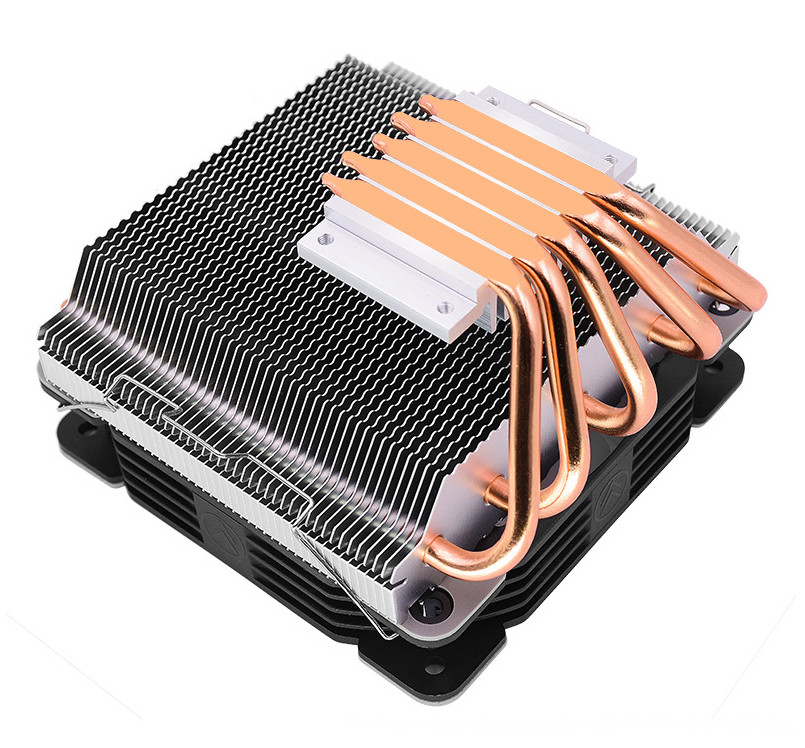 Quạt tản nhiệt CPU Coolmoon T500P Led ARGB đồng bộ màu Mainboard hoặc Hub Coolmoon, 5 ống đồng tản nhiệt - Hàng nhập khẩu