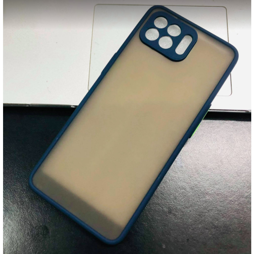 Ốp lưng trong nhám viền Shield Matte Color bảo vệ camera cho OPPO A93/A73