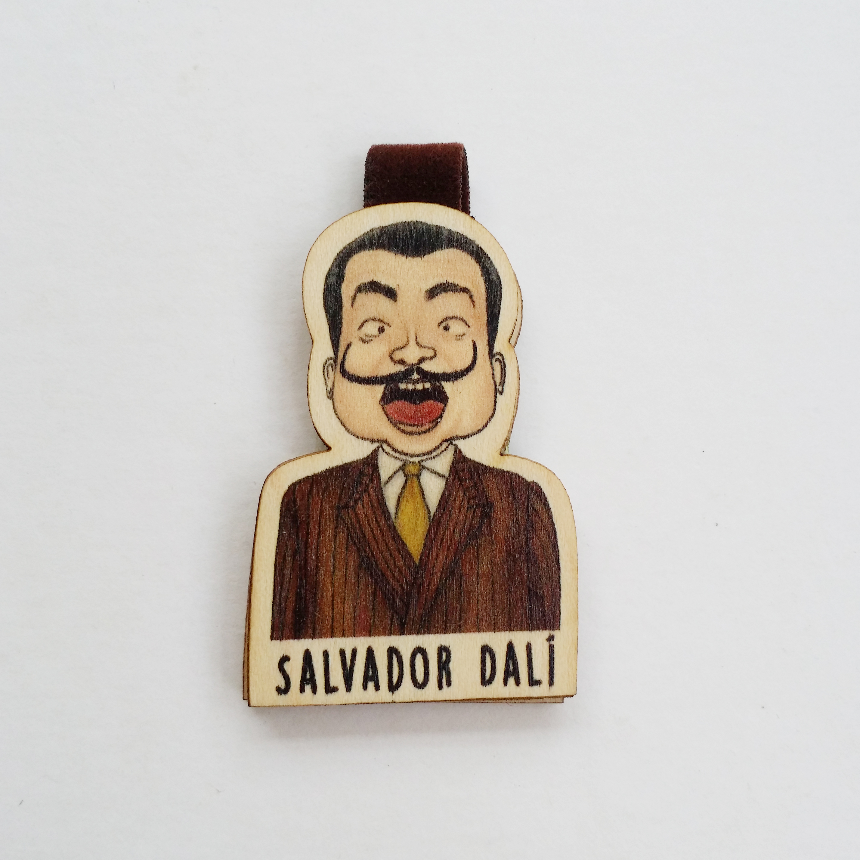 Bookmark gỗ nam châm Salvador Dali BO023