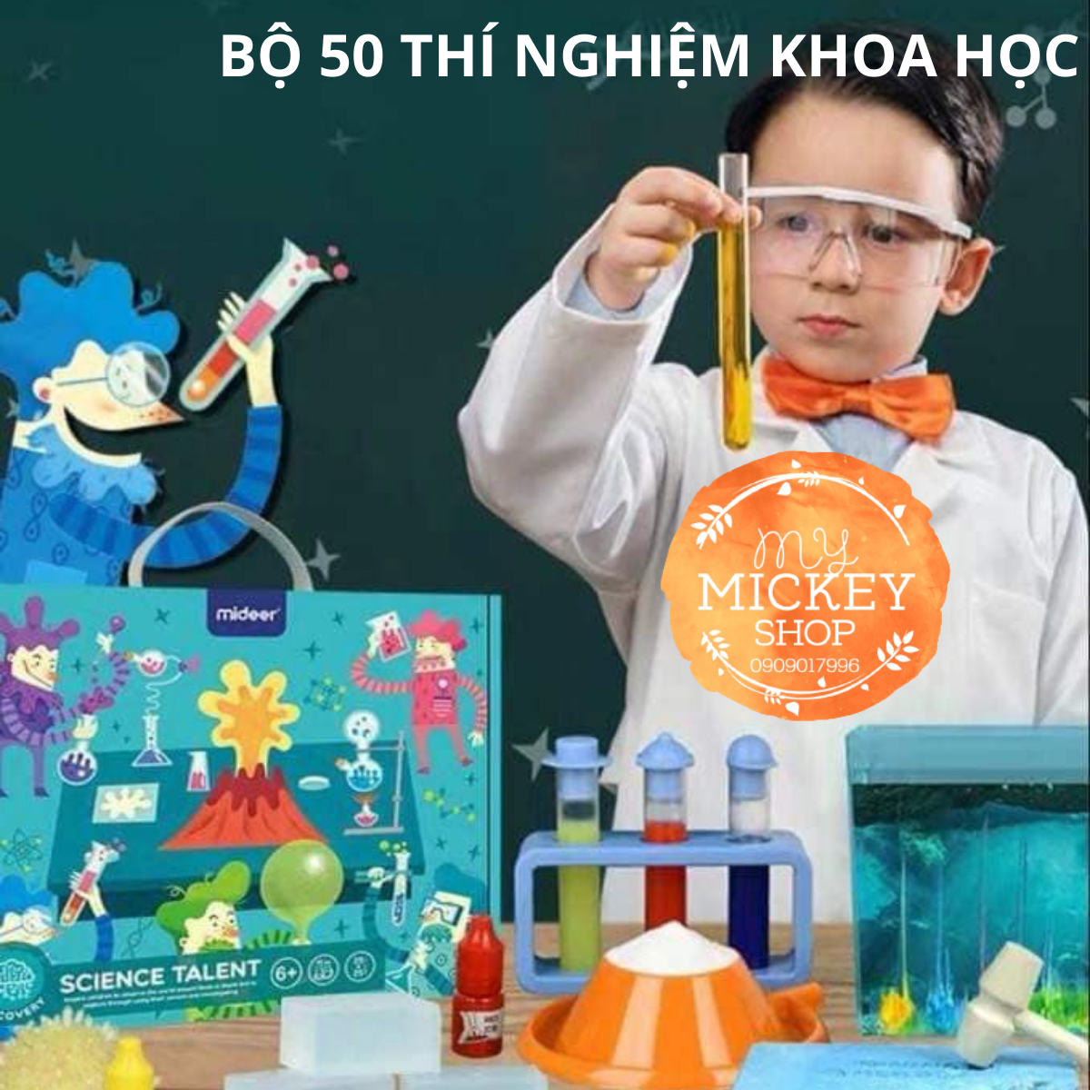 Mideer Science Talent - Bộ Trò Chơi Thực hành thí nghiệm Khoa Học Cho Trẻ 6+ - My Mickey Shop (có bản dịch HDSD)