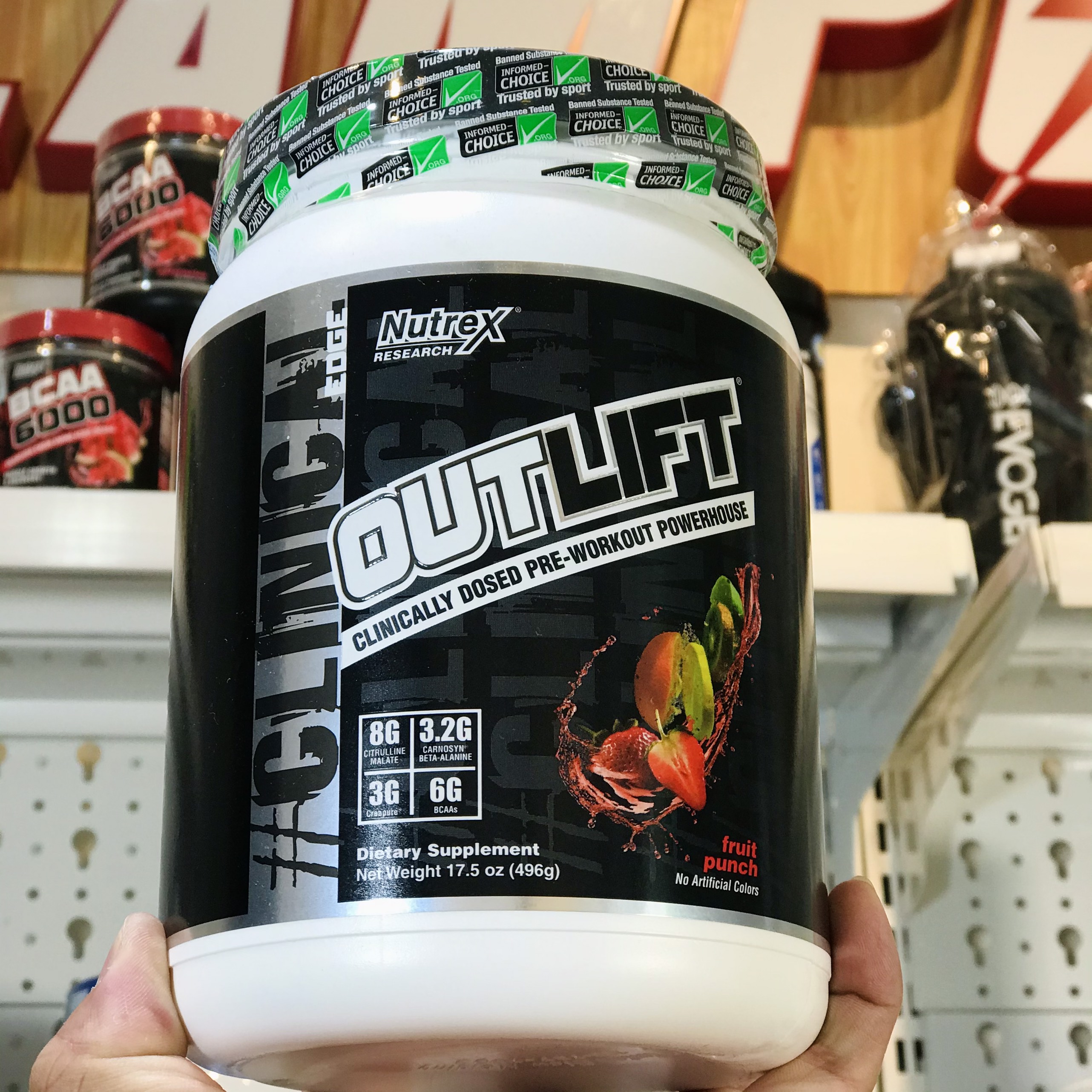 Nutrex Outlift Pre-Workout 20 lần dùng vị Apple Watermelon - Hổ Trợ Tăng Sức Mạnh