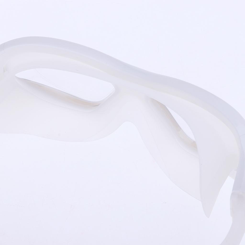 Adult UV Protection Silicone Swimming Goggles Anti-fog Swim Glasses White