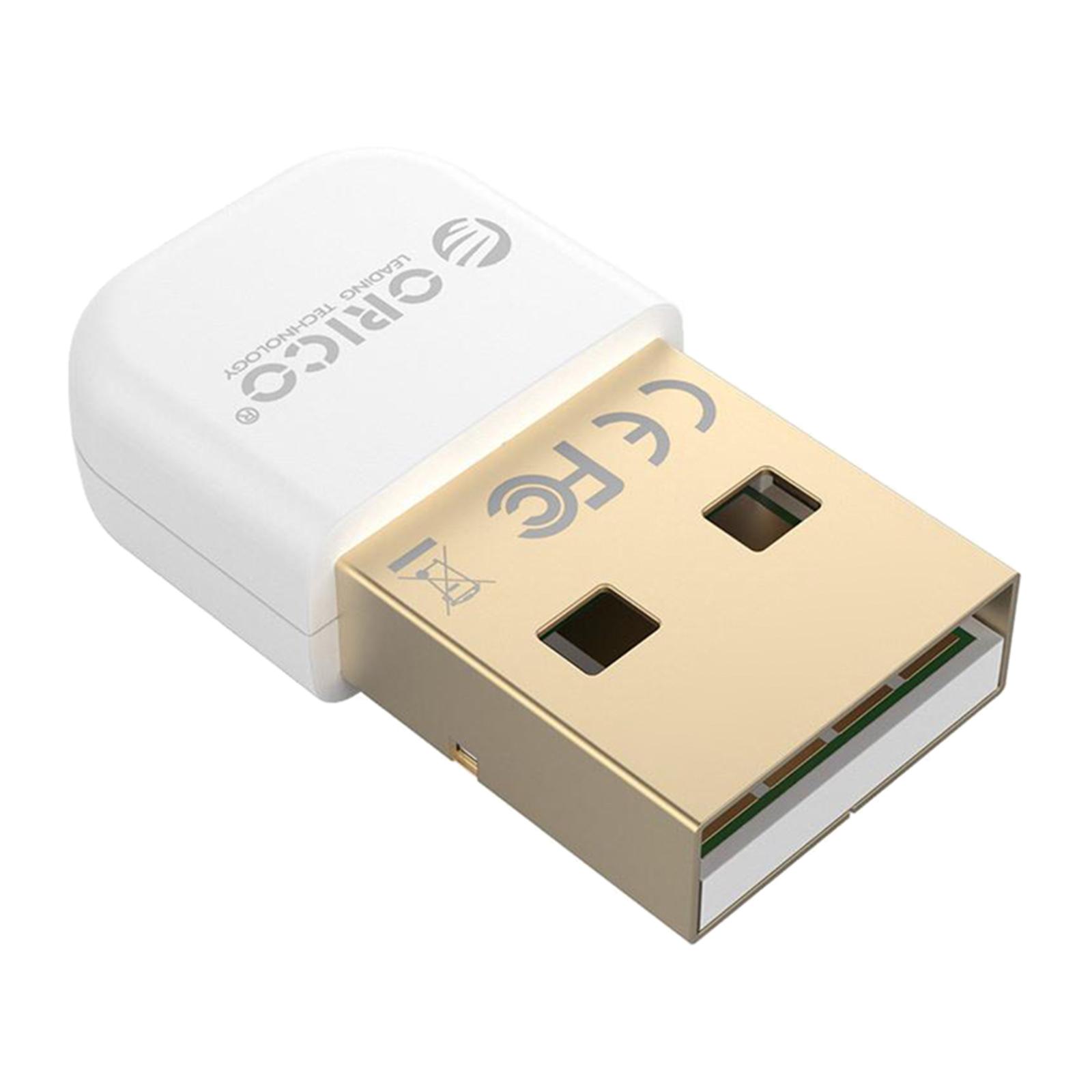 USB Bluetooth 4.0 Adapter, Mini Wireless Dongle Support PC Laptop for Windows 10/8/7 System for Bluetooth Headphones Keyboard Mouse, Speakers