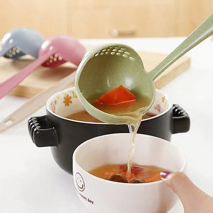 Muỗng Múc Canh Lúa Mạch - Lúa Mì 2 Trong 1
