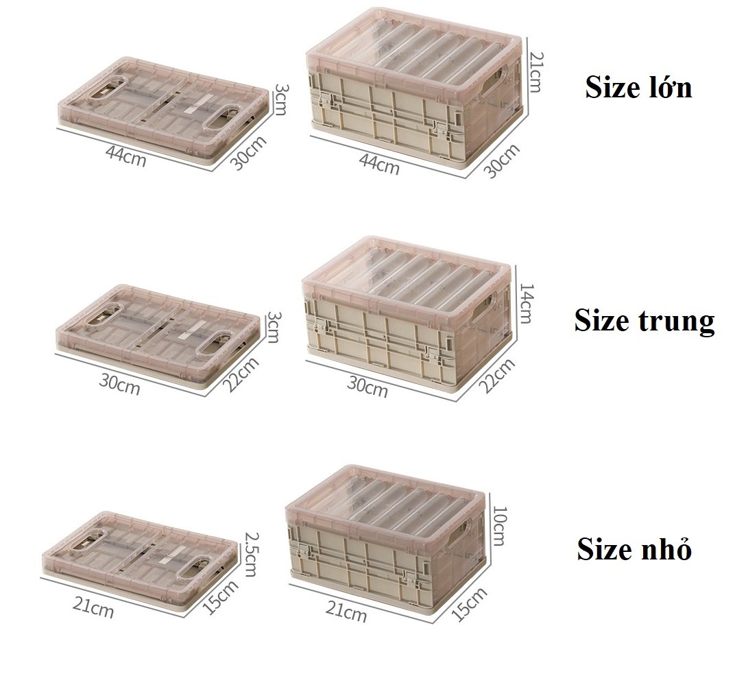 Thùng Đựng Quần Áo Gấp Gọn, Thùng Đựng Đồ Đa Năng Có Thể Tháo Rời
