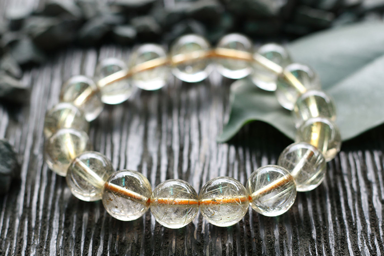 Vòng Thạch Anh Tóc Vàng Trong Myanmar Ngọc Quý Gemstones