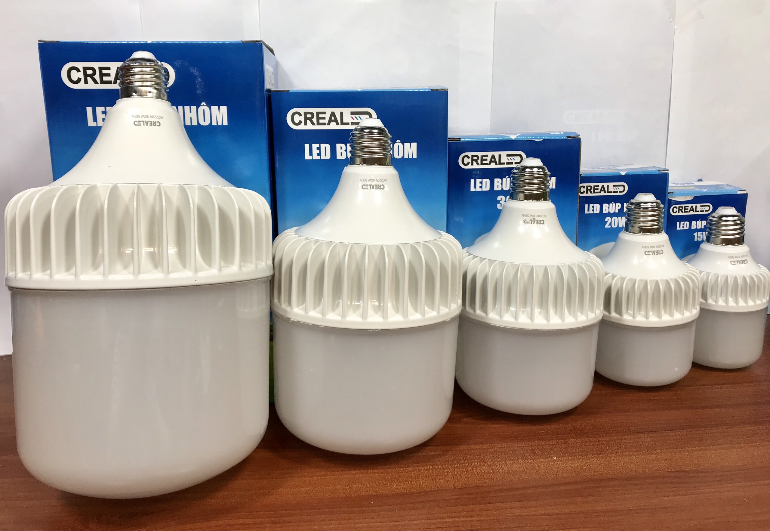 Bóng đèn led búp nhôm 20w thương hiệu CREALED siêu sáng, bền, tản nhiệt cực tốt, tiết kiệm điện năng ,tuổi thọ lâu