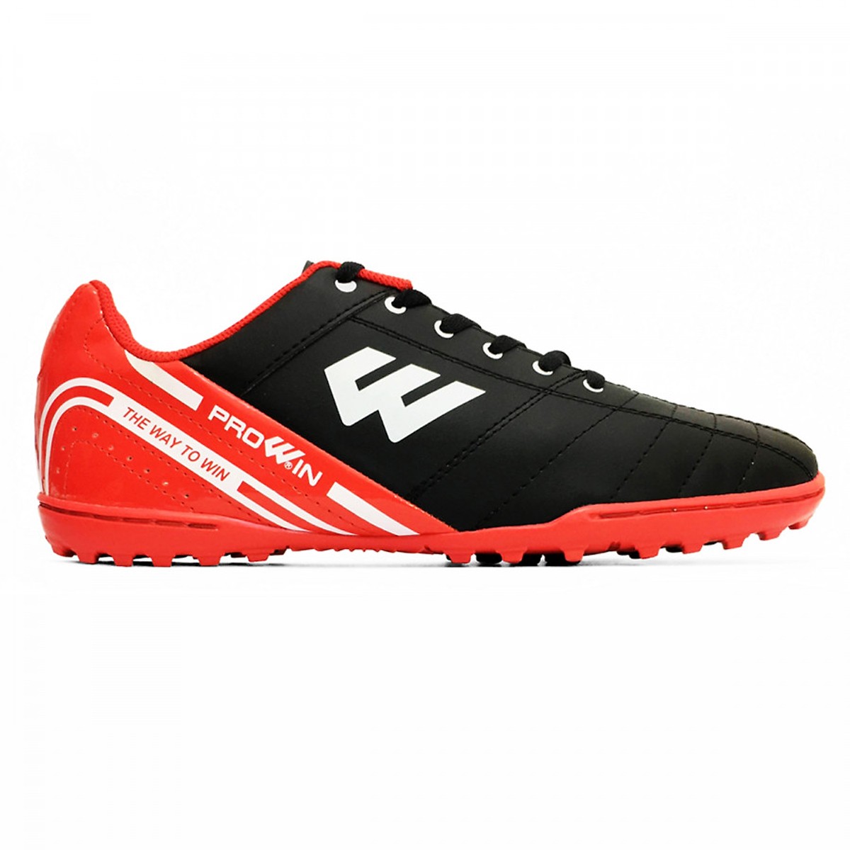 Giày đinh đá bóng sân cỏ nhân tạo Prowin RX màu đen tặng kèm tất đá bóng dài