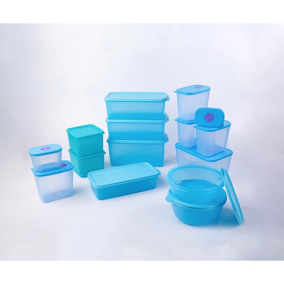 BỘ HỘP TRỮ MÁT & TRỮ ĐÔNG BLUE OCEAN SET 15 TUPPERWARE CHÍNH HÃNG