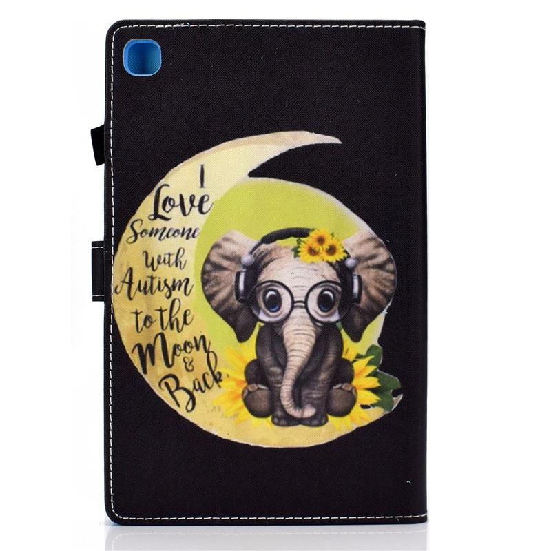 Bao da Cartoon Leather Sleep bảo vệ cho Samsung Galaxy Tab S6 Lite 10.4 inch SM-P610 P615 Samsung Tab S6 Lite