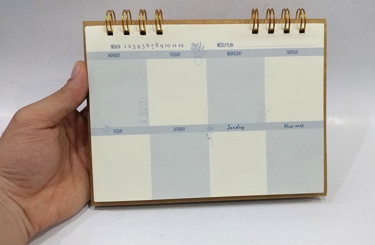 Sổ Để Bàn Weekly Planner WPS-LM61 - Mẫu 2