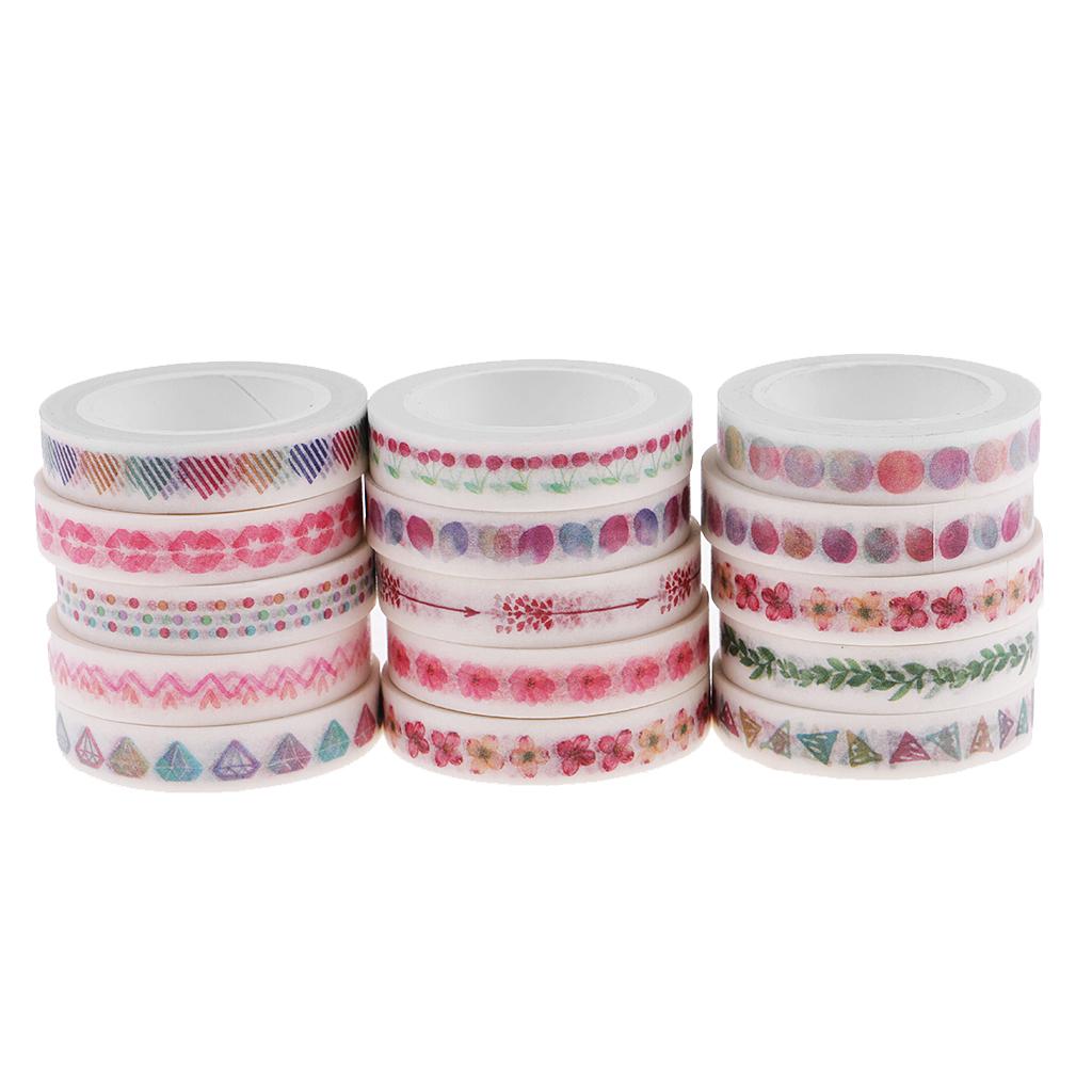 5pcs Washi Tape Paper Masking Adhesive Decorative Tape for Notebook Album