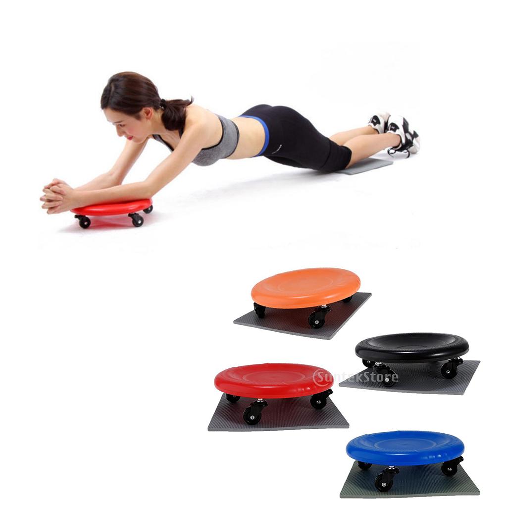 Abdominal Wheel Roller Workout AB Muscle Exerciser Fitness Equipment Yellow