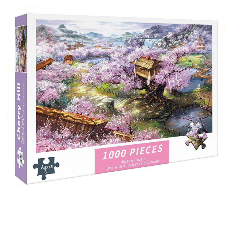 Bộ Tranh Ghép Xếp Hình 1000 Pcs Jigsaw Puzzle Tranh Ghép (75*50cm) Biệt Thự Sukura Bản Đẹp Cao Cấp