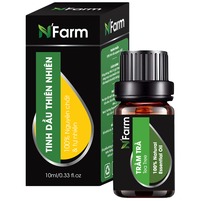 Combo Tinh Dầu Vỏ Quế, Vỏ Bưởi, Tràm Trà N'farm (10ml x 3)