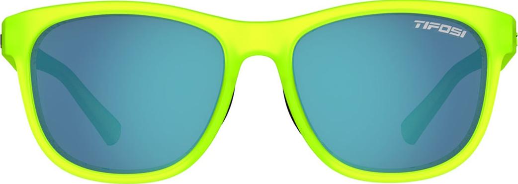 Kính mát thể thao Unisex Tifosi Swank - Gọng Satin Electric Green, Tròng Smoke Bright Blue