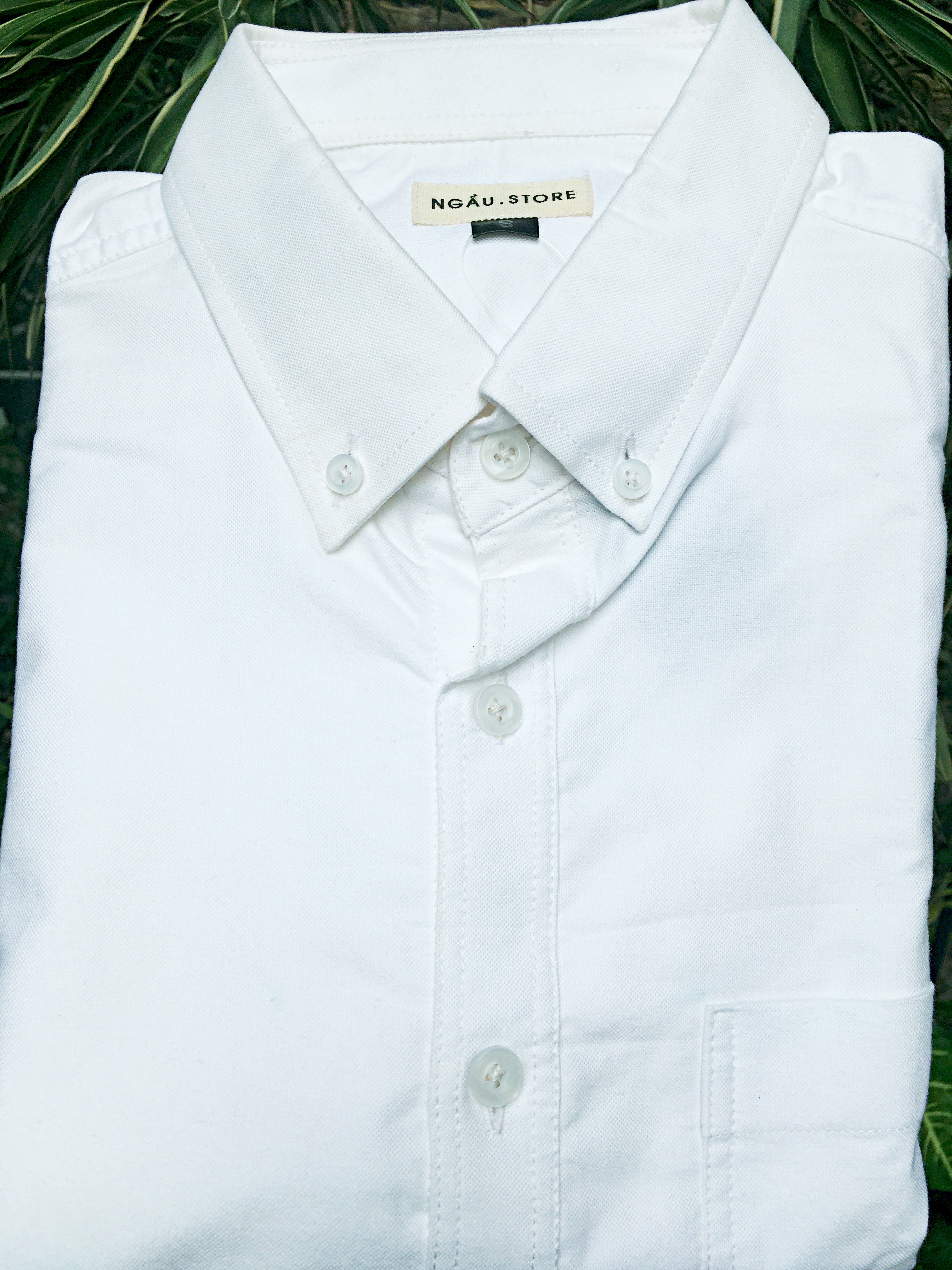 Oxford Shirt, Áo sơ mi nam dài tay trơn màu chất oxford 100% cotton thô, mềm, dày dặn, thấm hút mồ hôi tốt, kiểu dáng slim suông gọn khoẻ khoắn, áo trơn màu mặc lịch sự, gọn gàng