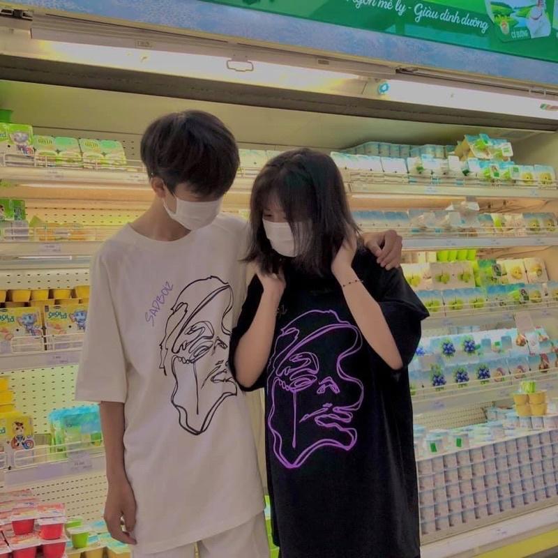 Áo thun tay lỡ Sadboiz Story form rộng Unisex dưới 85kg chất thun