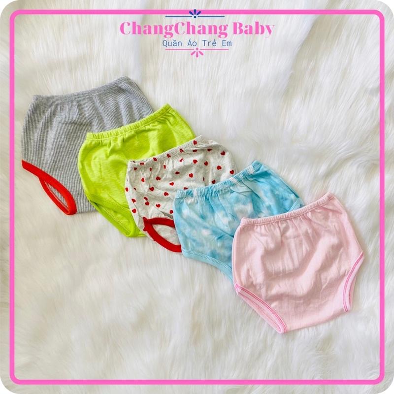 Quần chục sơ sinh, quần chục cho bé gái chất thun cotton từ 4kg đến 10kg, quần chip bé gái ChangChang Baby