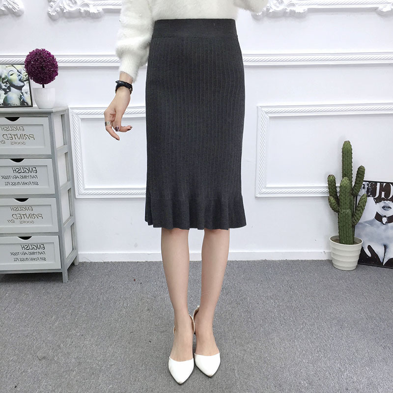 Chân váy len basic dễ phối đồ VAY95