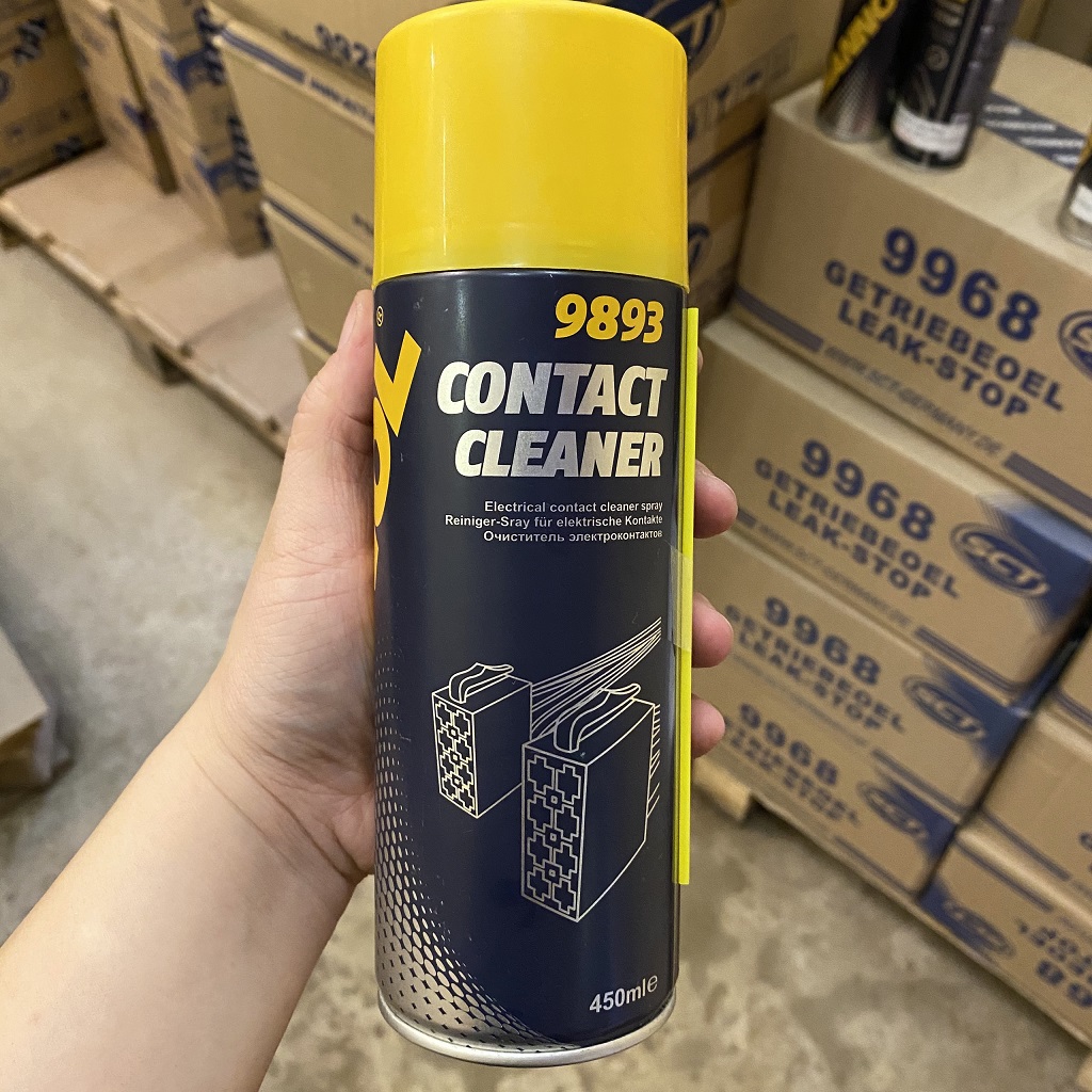 Chai Vệ Sinh, Chống Rỉ, Bảo Vệ Contact Điện, Mạch Điện Tử MANNOL 9893 Electrical Contact Cleaner Spray 450ML