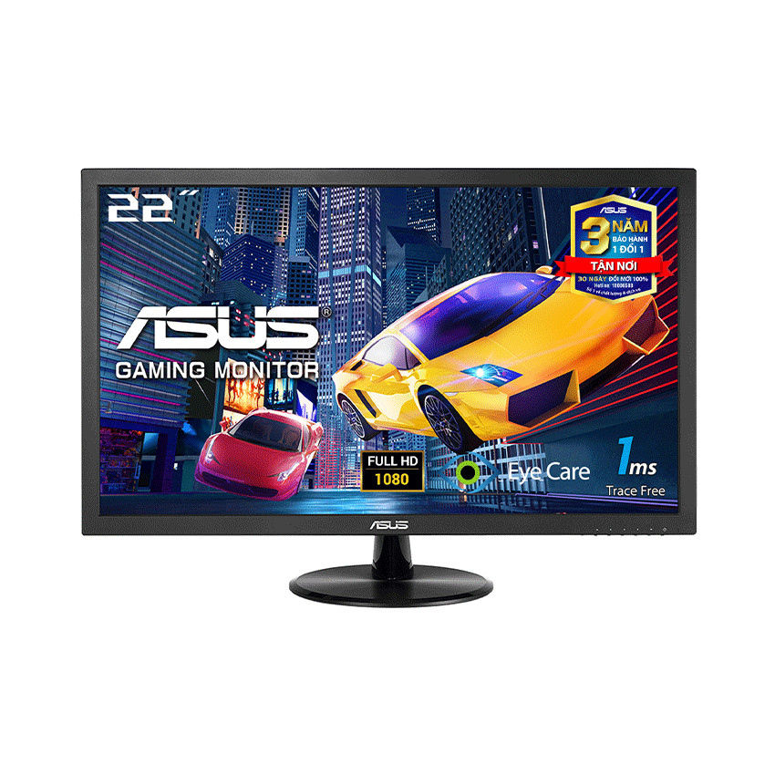 Màn hình máy tính LCD có loa Asus VP228HE (21.5 Inch FullHD 1ms 60Hz TN) - Hàng Chính Hãng