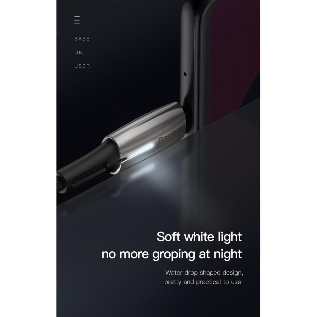 Cáp sạc siêu nhanh Baseus Water Drop Type C dành cho Samsung S8/9, Note 8/9, Huawei, Xiaomi _ Hàng Chính Hãng