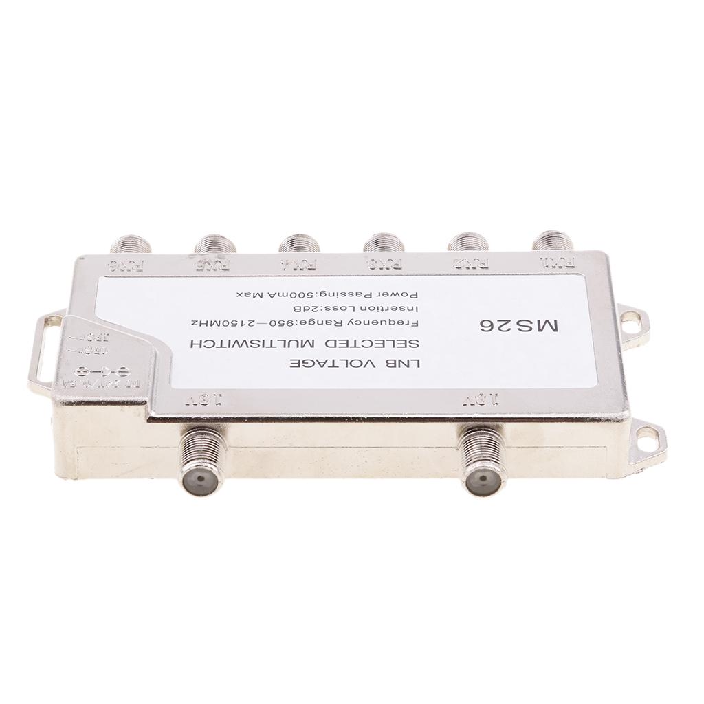 2 In 6 Diseqc Switch Satellite Multiswitch For TV Receiver