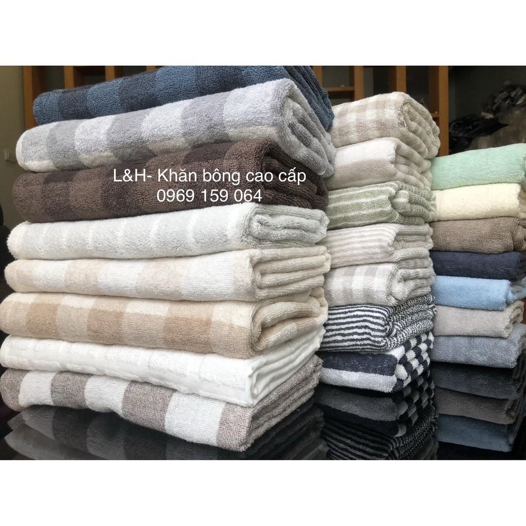 Khăn tắm cotton xuất nhật cao cấp, KT 60x120cm, nặng 250g