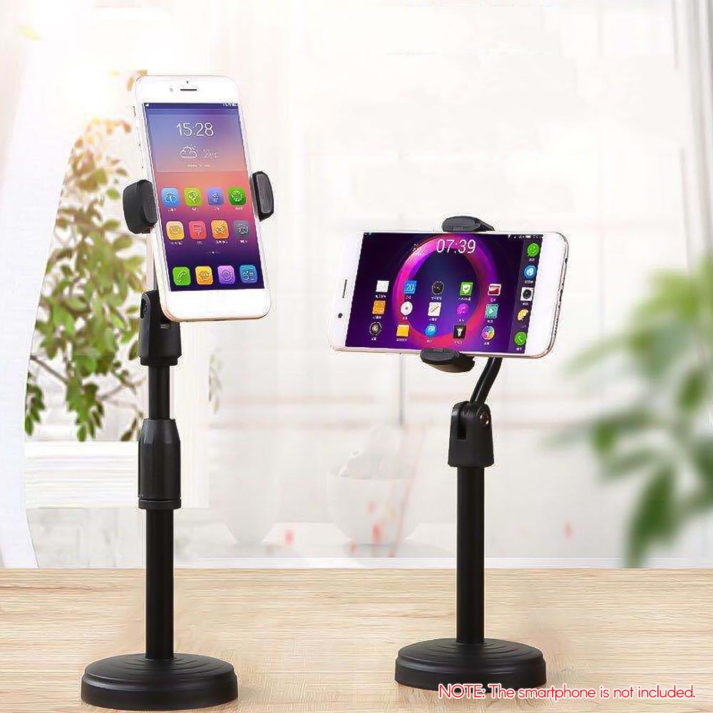 Giá đỡ điện thoại thông minh cho máy tính để bàn chiều cao có thể điều chỉnh xoay 360 ° để phát trực tiếp trực tuyến