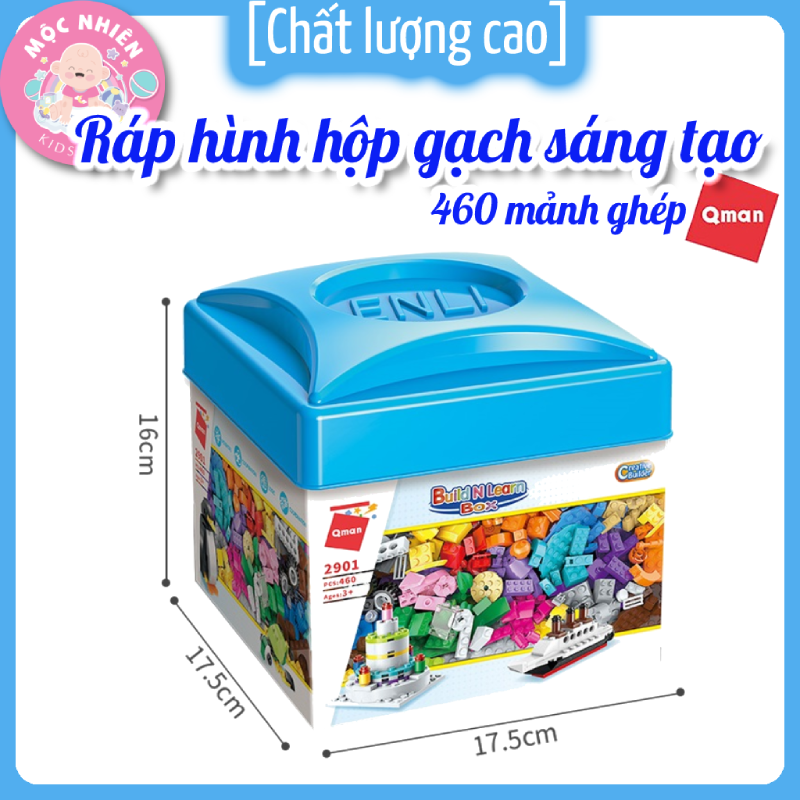 Hộp xếp hình lắp ráp sáng tạo 460 chi tiết Qman 2901